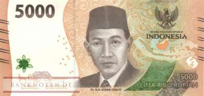 Indonesien - 5.000  Rupiah (#164b_UNC)